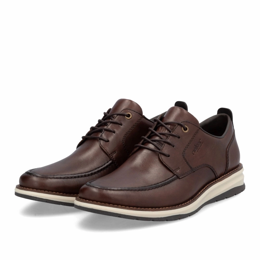 Work Friendly Gold Shine 14704-25 Lace Up Dark Brown