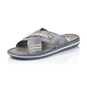 Fashion Forward Wide fit 21057-14 Blue Slide
