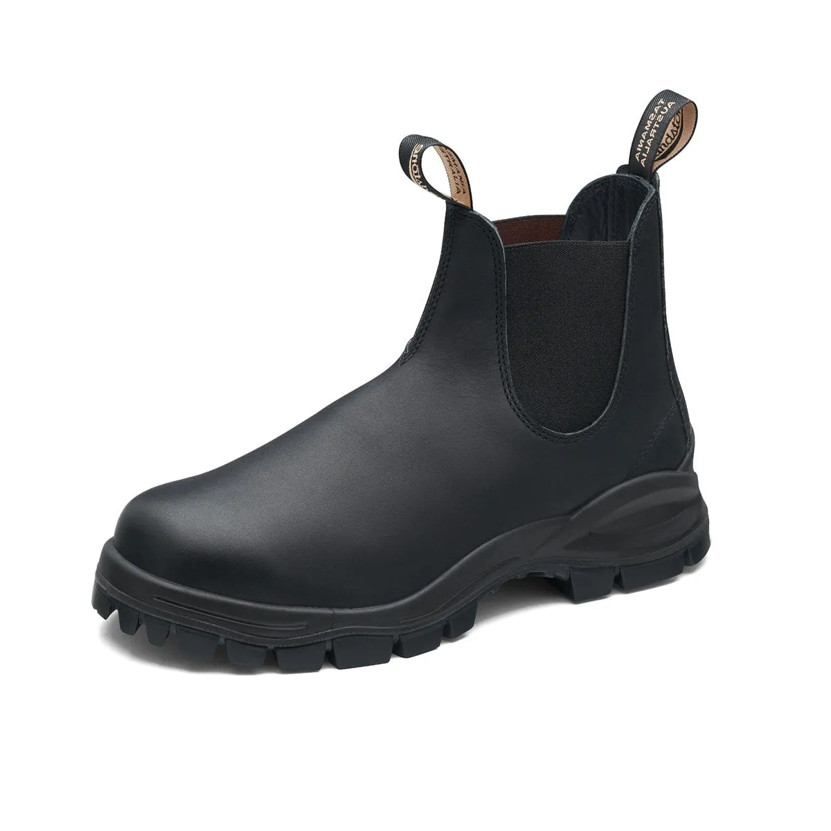 Elastic Material 2240 Lug Boot Black