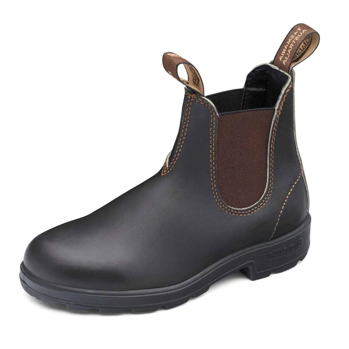 500 Blundstone The Original Stout Brown Bold Red Strong Laces