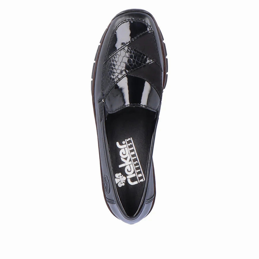53785-00 Patent Black Slip On Velcro Design