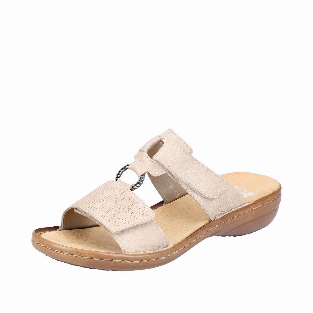 60885-62 Beige Open Toe Casual Shoes