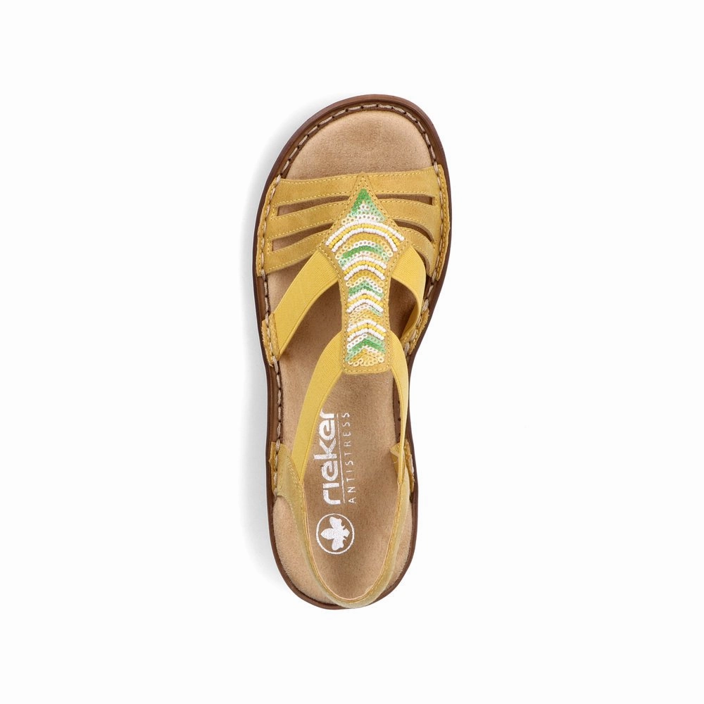Classic Look Warm Step 62808-68 Yellow Multi Slip On