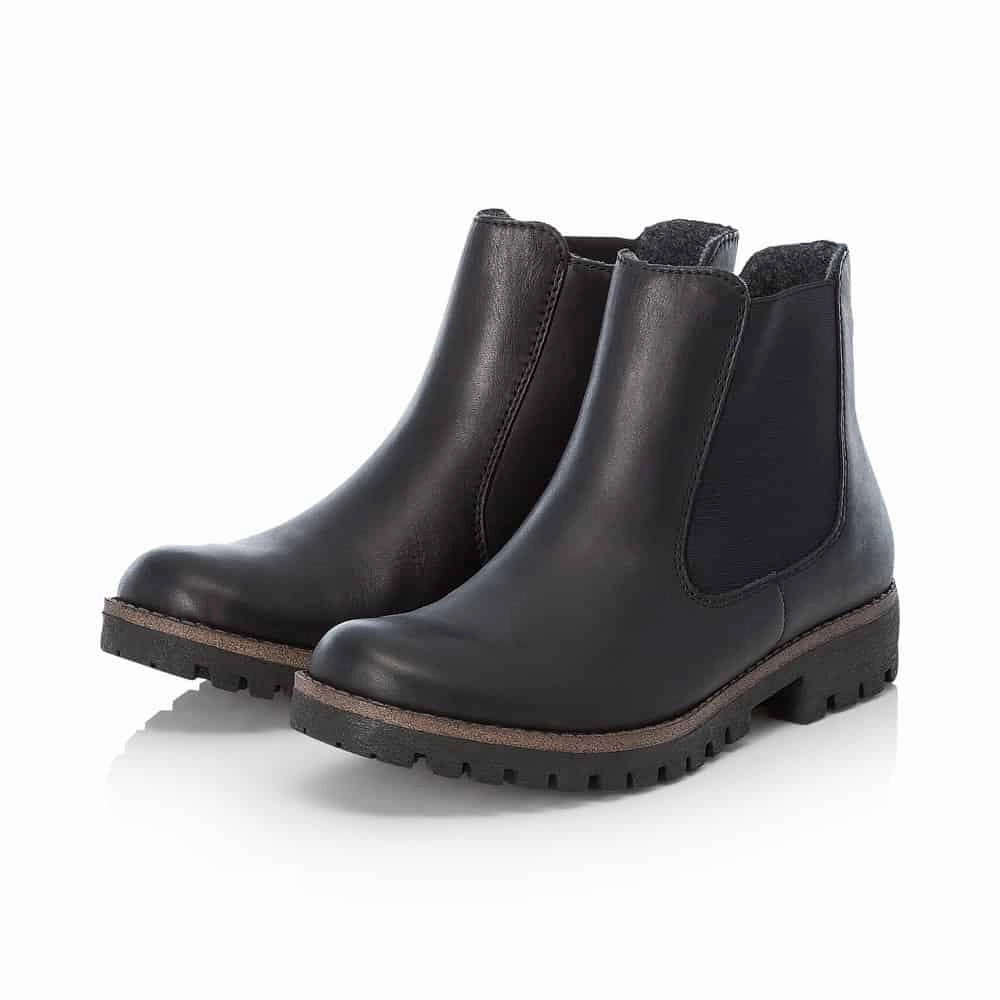 Waterproof Upper Slip Resistant Outsole 78570-00 Black Chelsea Zip