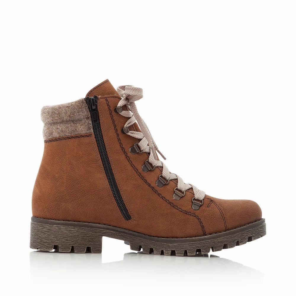 Trendy Protection packable 785F8-22 Brown Ankle Lace/Zip RTex