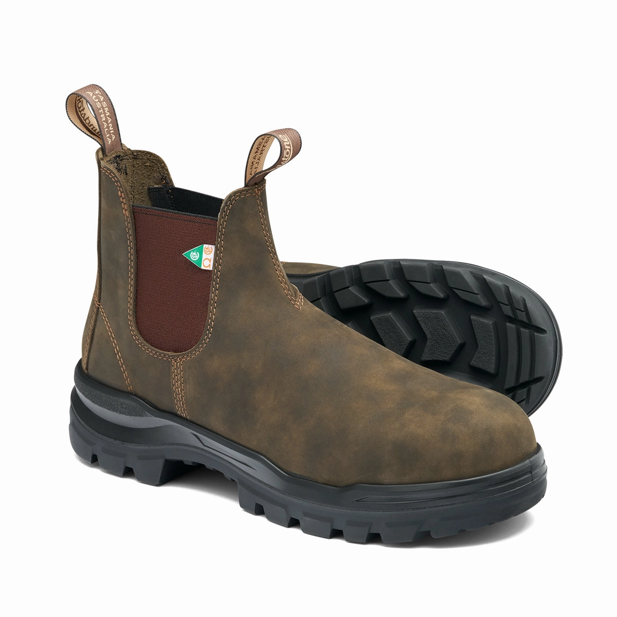 8302 Blundstone CSA Rotoflex Rustic Brown Composite Toe Combat Look Stable base