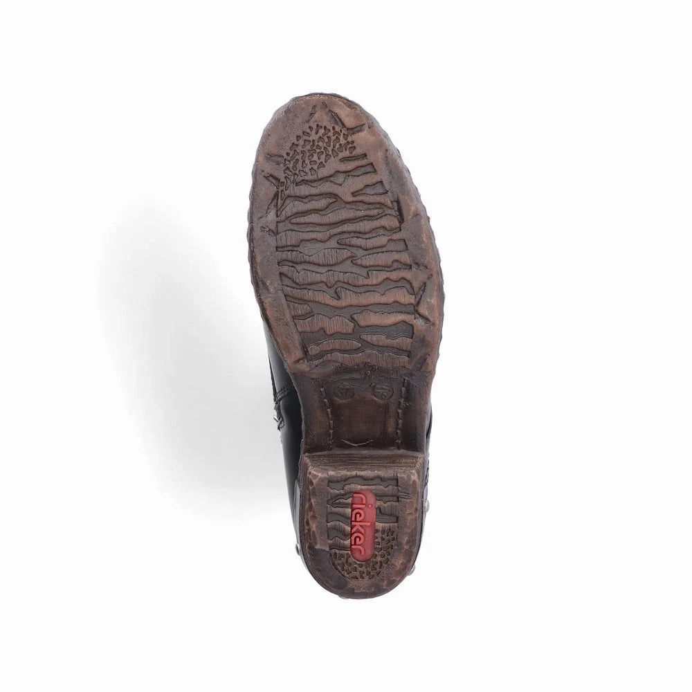 93614-00 Black Floral Multi Ankle Lace/Zip RTex Daily Comfort