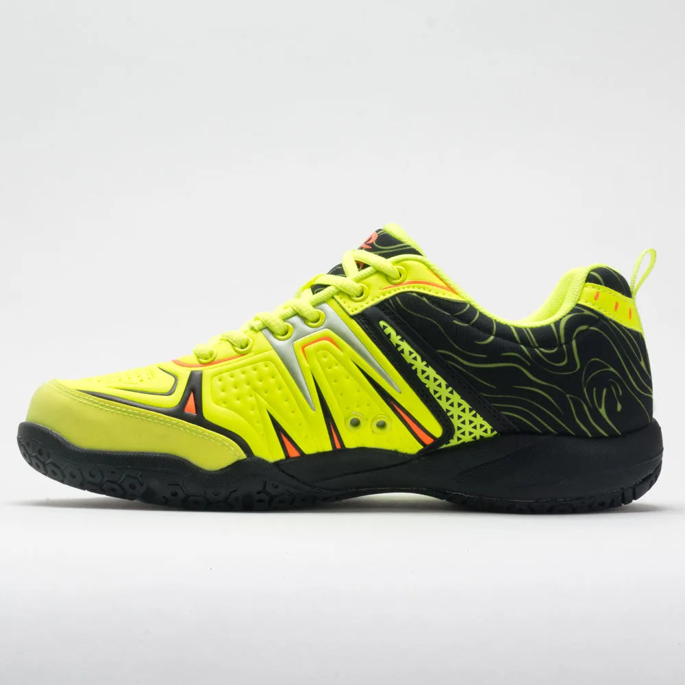 leather - upper - feature shoes Acacia Dinkshot II Men's  Lime/Black