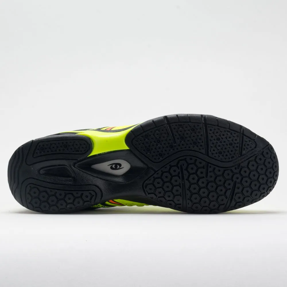 Acacia Dinkshot II Men's  Lime/Black running in a travertine pool area shoes
