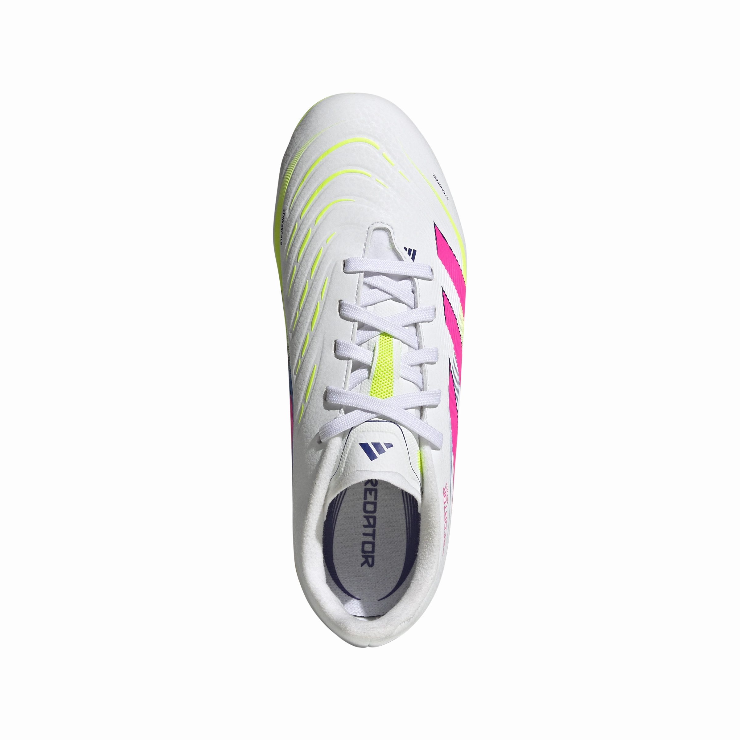 adidas Junior Predator League FG/MG Firm Ground Soccer Cleats - FTWhite/ LucPink/ Luclem On Grass Warm Down