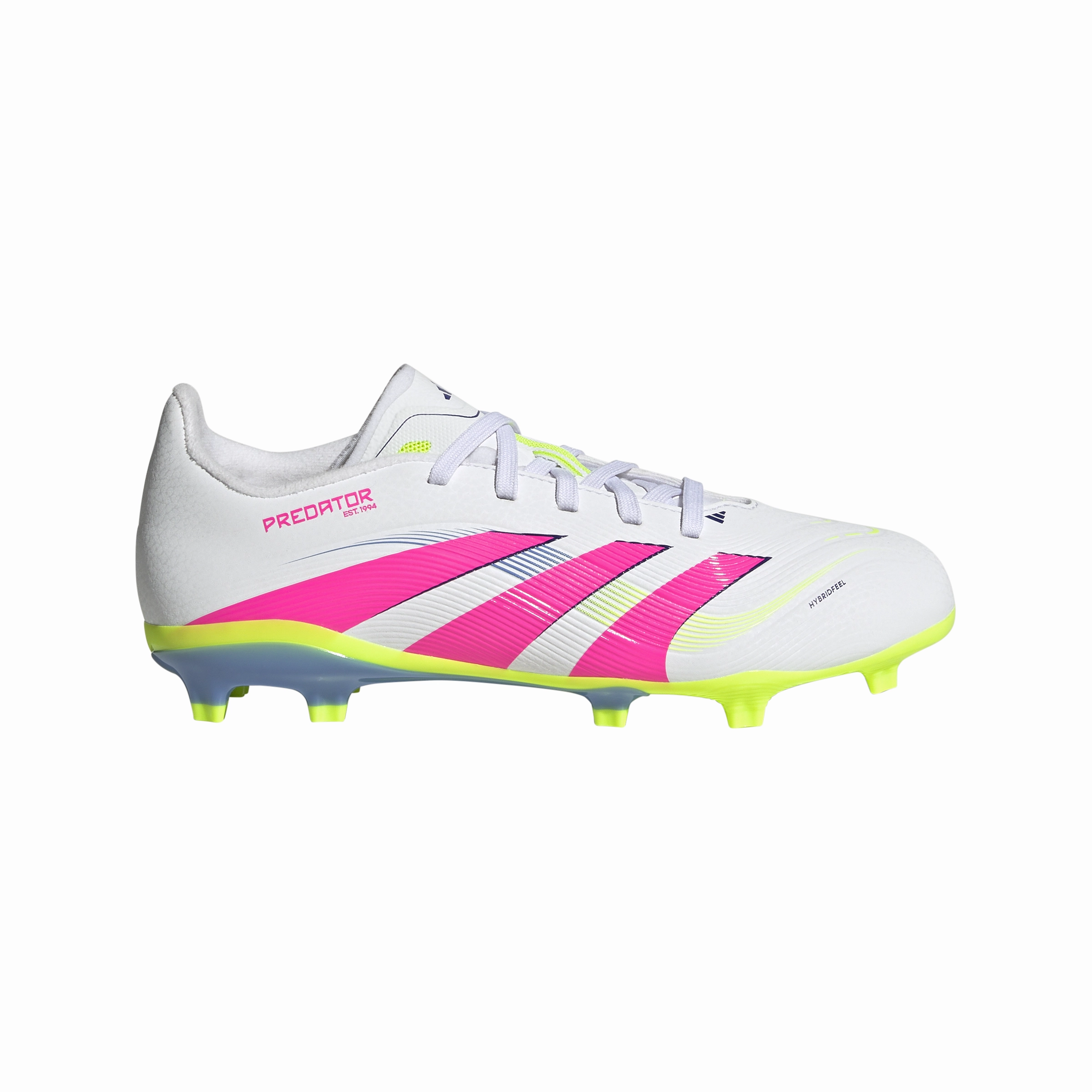 Quick Control Speed Mind adidas Junior Predator League FG/MG Firm Ground Soccer Cleats - FTWhite/ LucPink/ Luclem