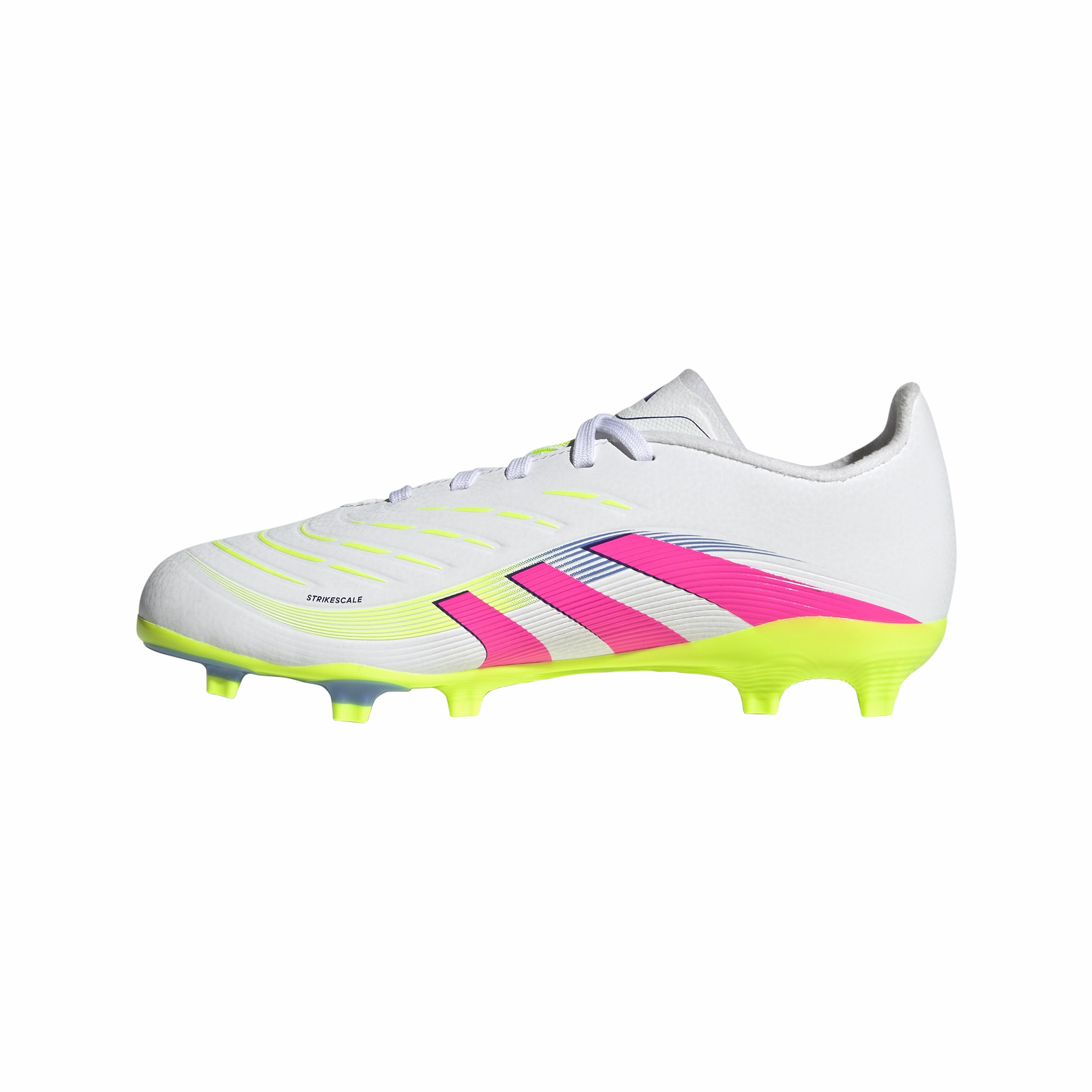 Zone Attack adidas Junior Predator League FG/MG Firm Ground Soccer Cleats - FTWhite/ LucPink/ Luclem