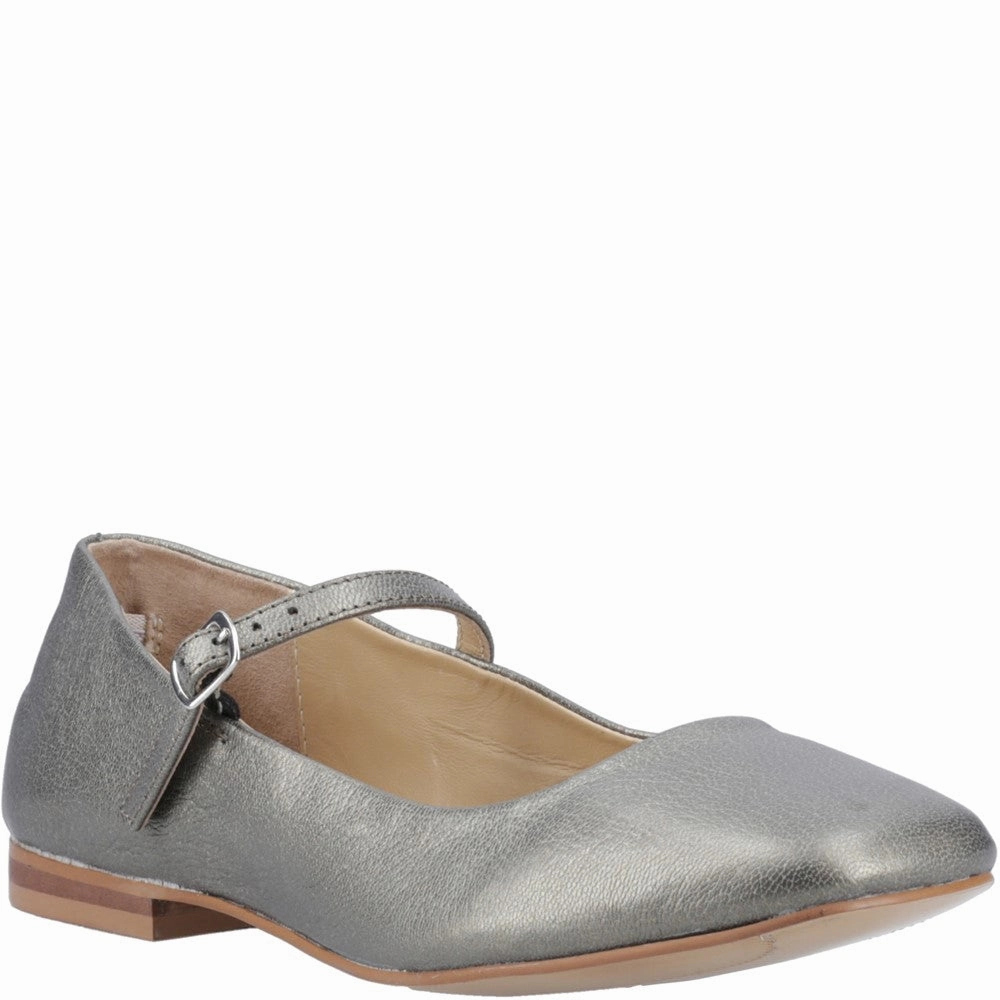 Hush Puppies Pasha Leather Ballerina Fit Anytime Mood Fit