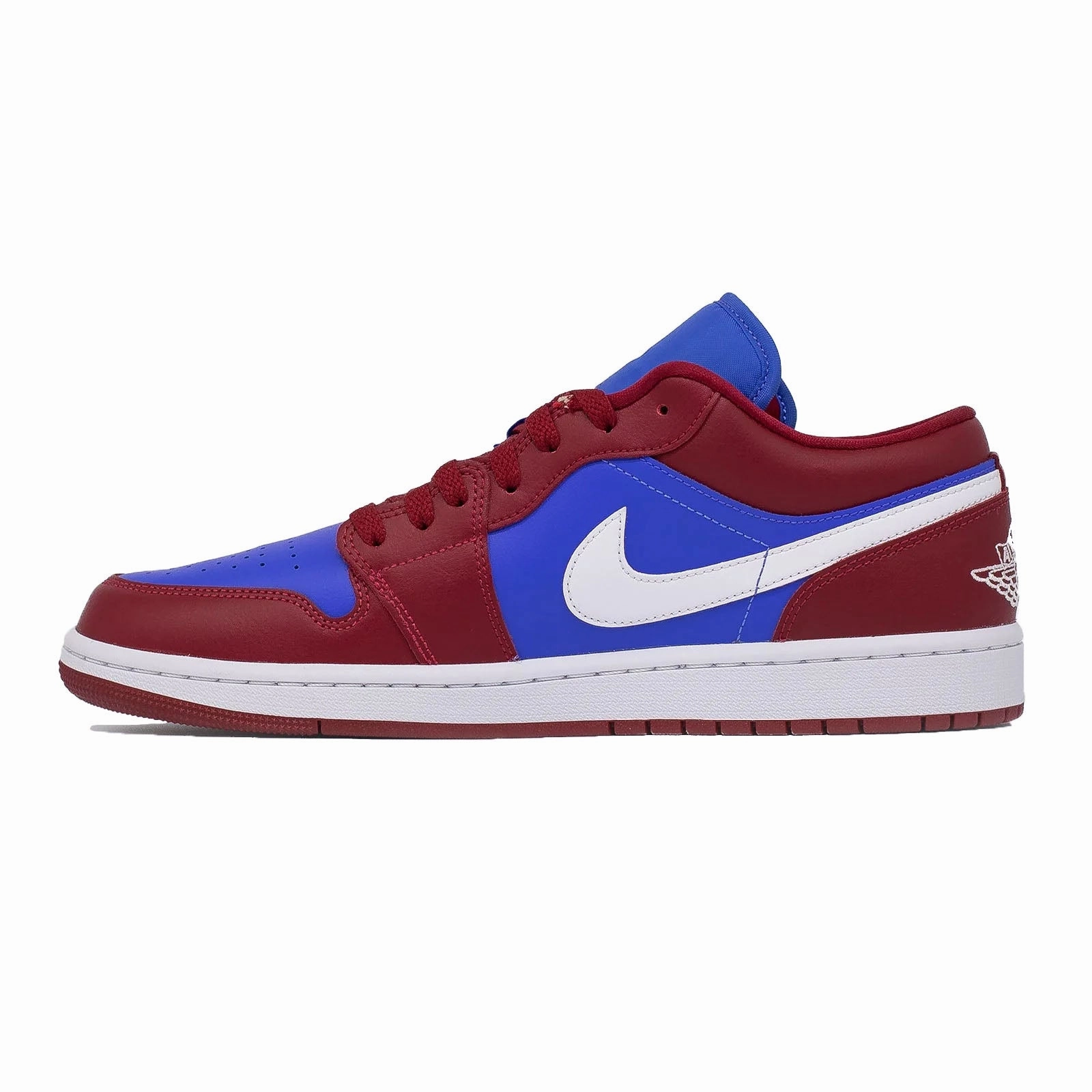 heel - support - mechanism - firmness shoes running for agility Women's Air Jordan 1 Low, Deep Red Blue