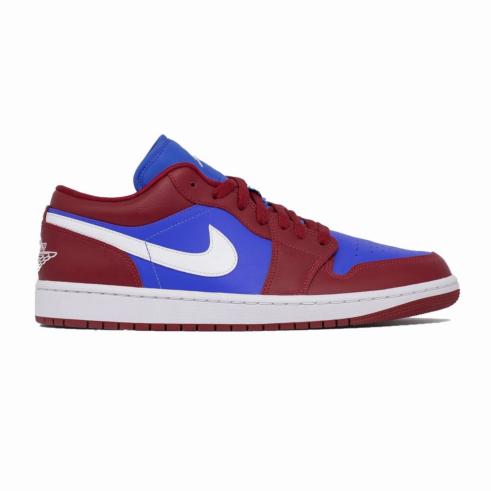 Women's Air Jordan 1 Low, Deep Red Blue advanced - user - appropriate shoes Smooth ride
