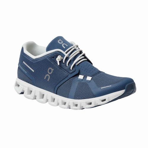 Mid Top Style Women's ON Cloud 5 Denim/White