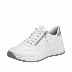 N6500-80 Lace/Side Zip White/Silver Quick Drying Solid Hold