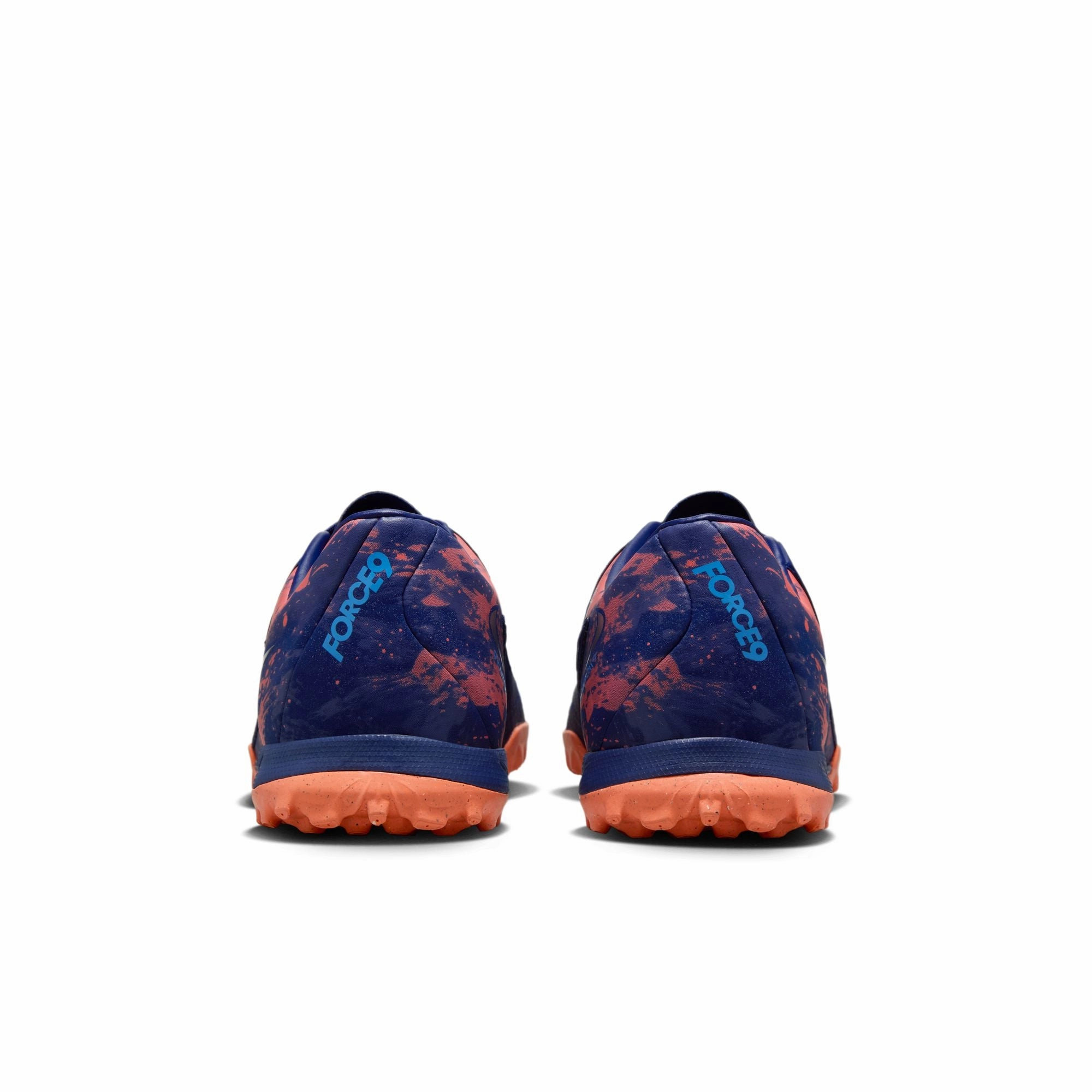 Running Lane Leg Control Nike Phantom GX Academy TF Soccer Shoes - Blue Void/ Chrome