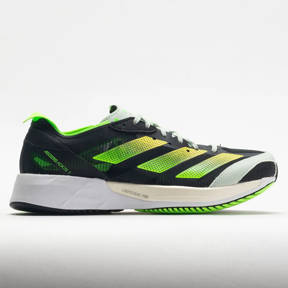 Firm adidas adizero Adios 7 Women's  Core Black/Beam Yellow/Solar Green