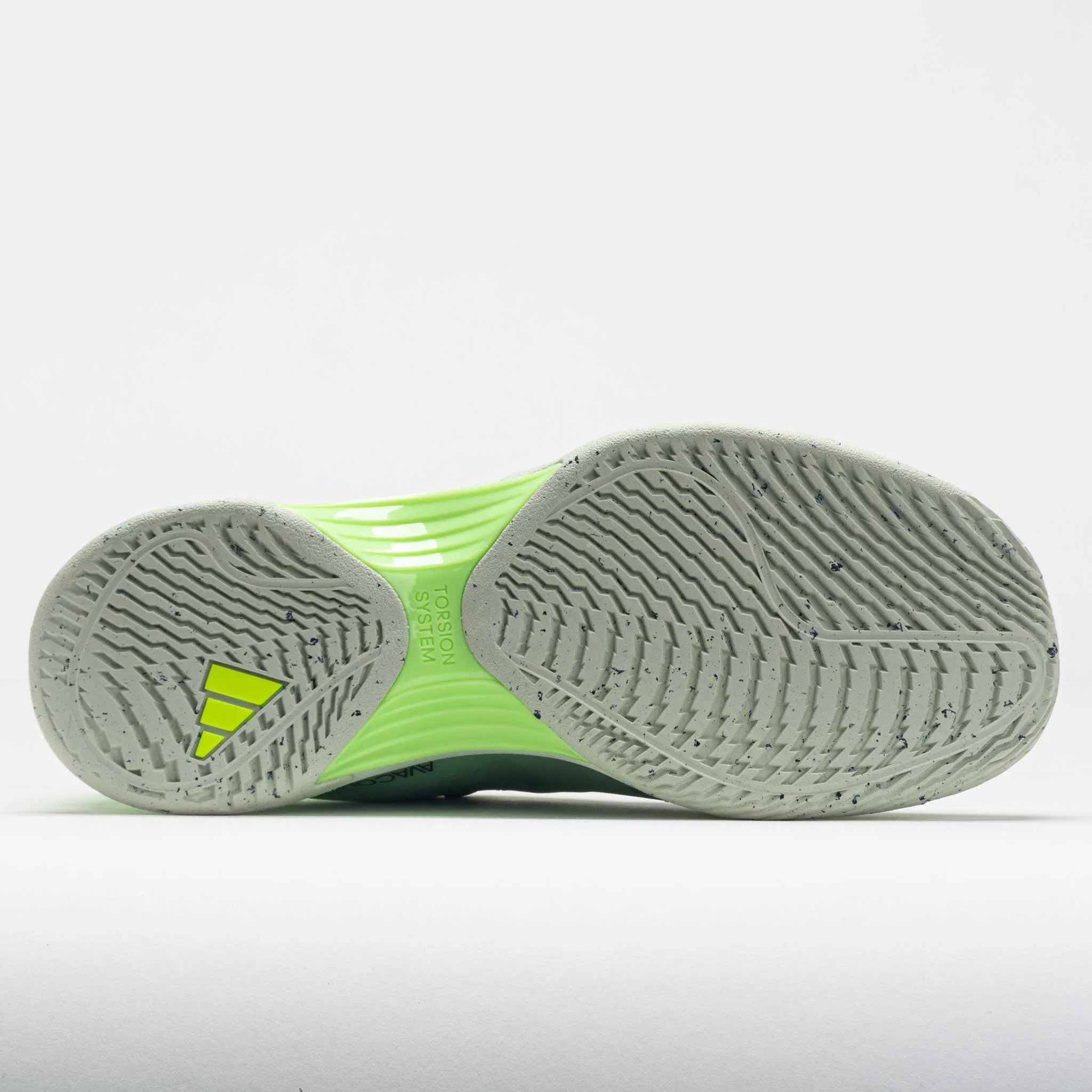 adidas AvaCourt 2 Women's  Green Spark/Core Black/Lucid Lemon running in windy weather shoes standard - width running gear