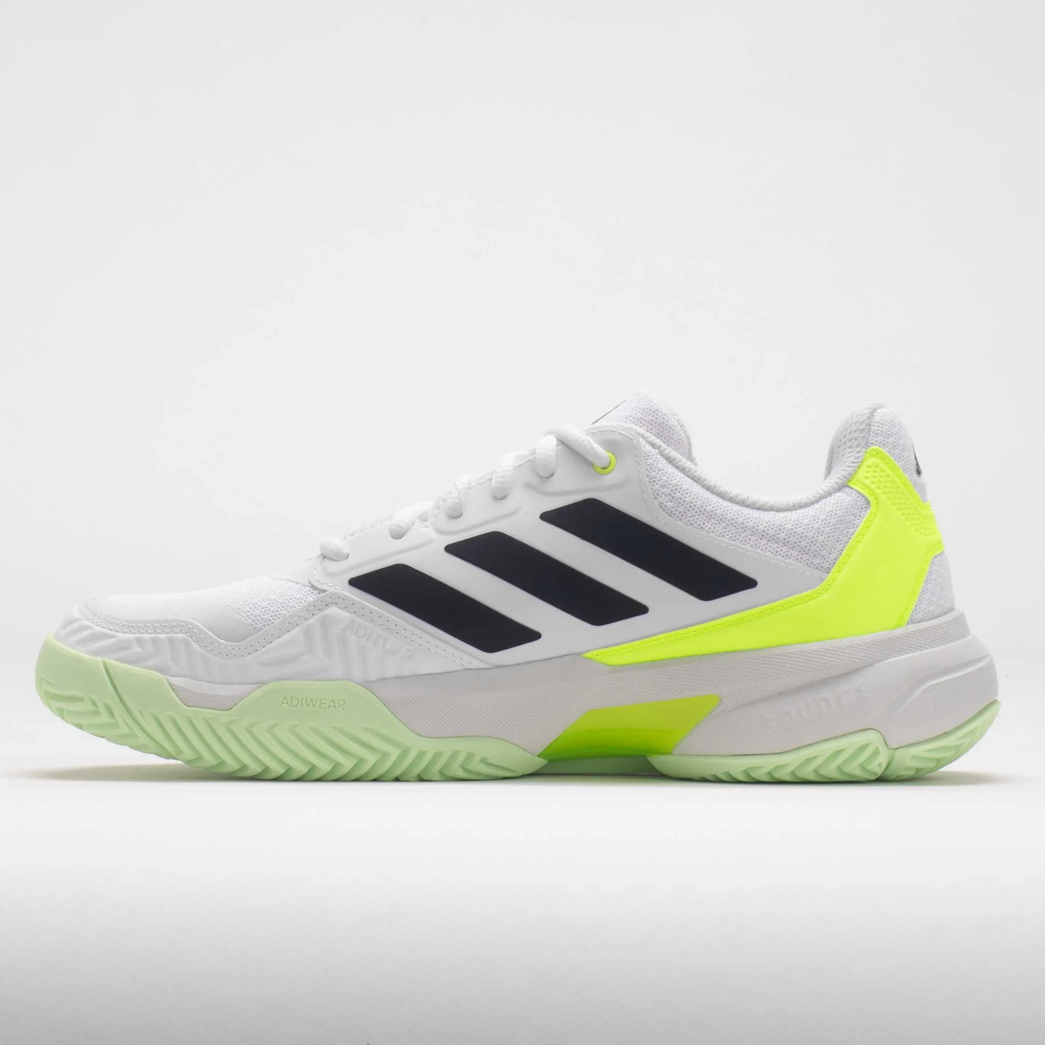 adidas CourtJam Control 3 Men's  White/Core Black/Lucid Lemon Step Rhythm traction - enhanced running gear