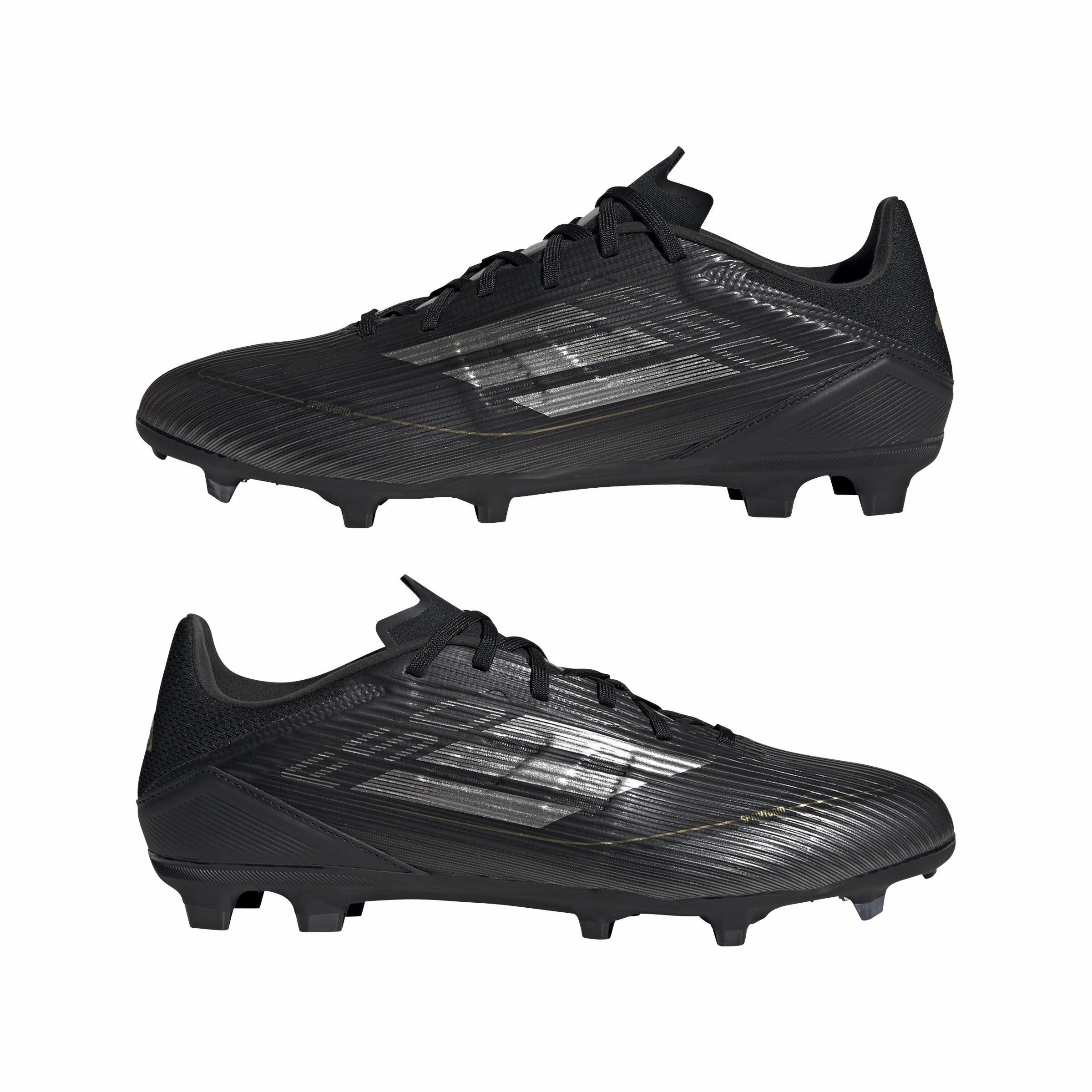 adidas F50 League FG/MG Firm Ground- Black/ Iron/ Gold well - fitting budget - friendly running wear