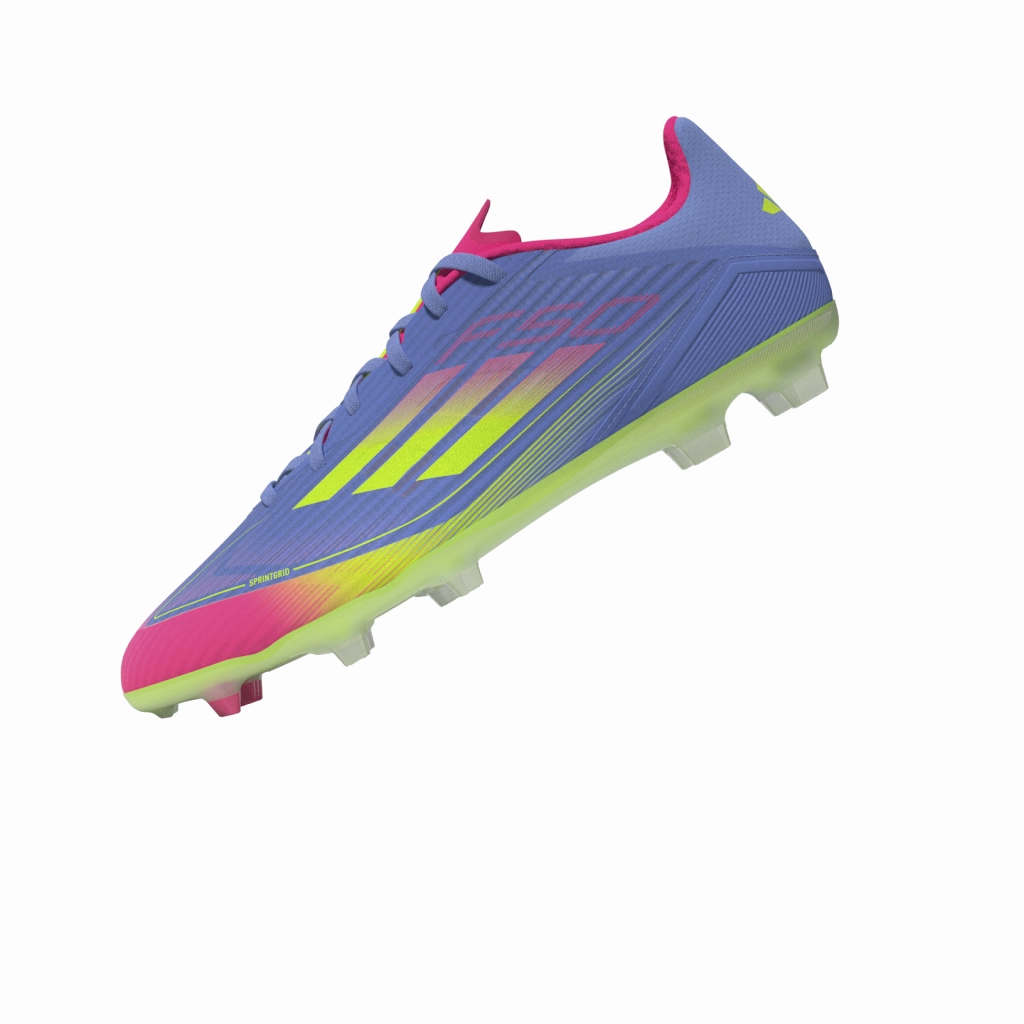 Professional Grip Shock absorption adidas F50 League FG/MG Firm Ground- Blufus/Luclem/LucPink