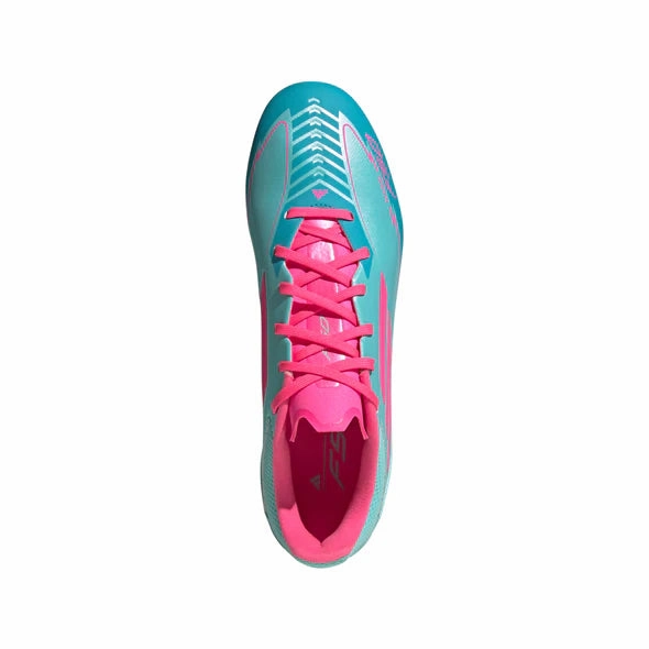 adidas F50 League FG/MG MESSI Cleat Shoes - flash aqua/lucid pink/lucid cyan Running Lane