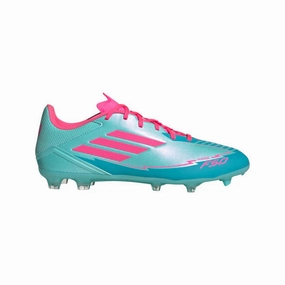 Agility Training Match Zone adidas F50 League FG/MG MESSI Cleat Shoes - flash aqua/lucid pink/lucid cyan