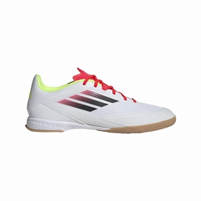 Soccer Match adidas F50 League IN Indoor Soccer Shoes - ftwr white/core black/solar yellow