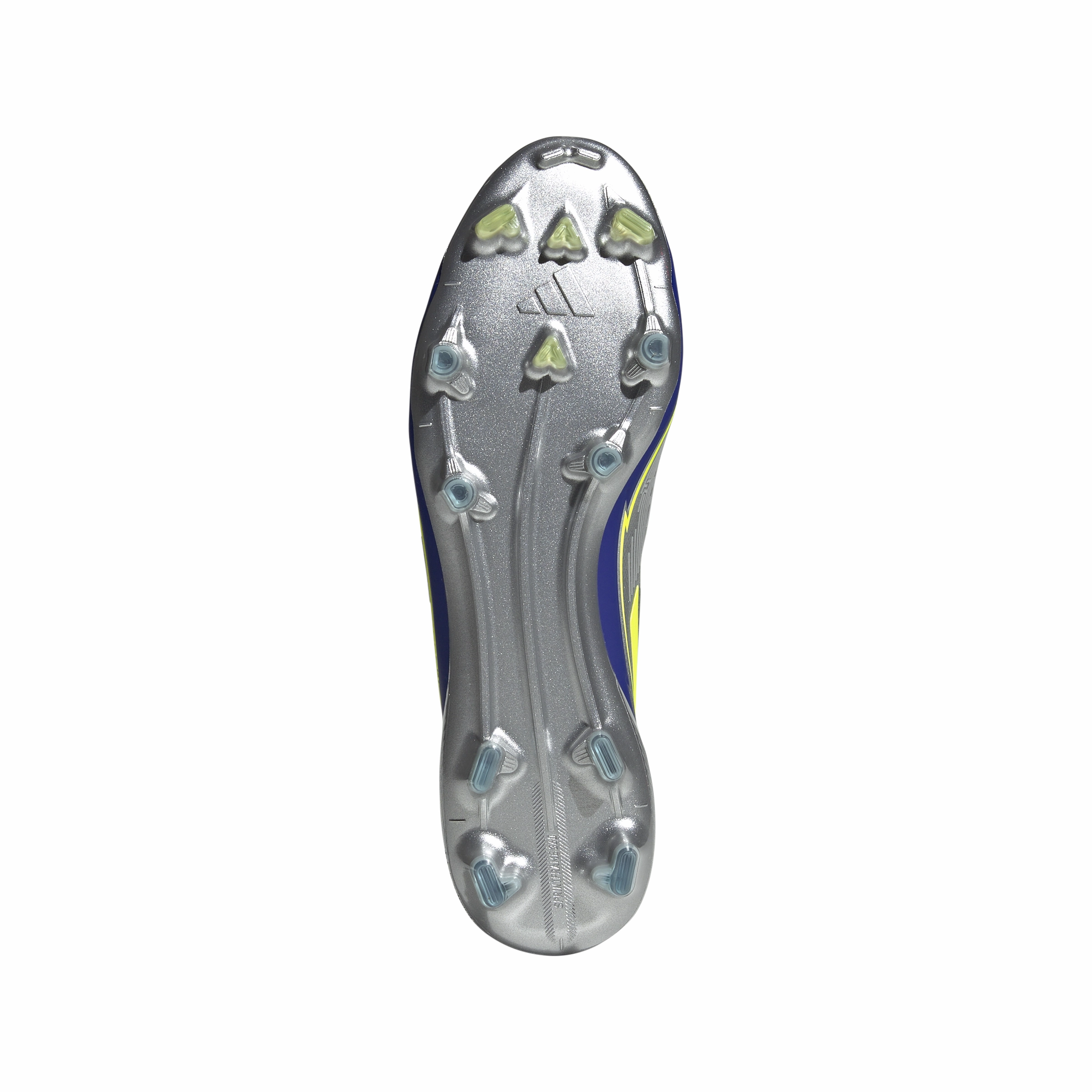 adidas F50 League MESSI FG/MG Junior - Silver / Blue / Neon Stamina Match Lockdown fit