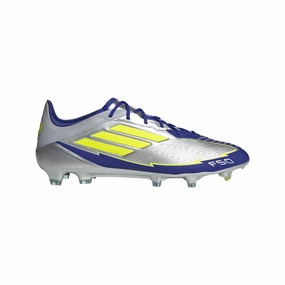 Light frame Elite Level adidas F50 League MESSI FG/MG Junior - Silver / Blue / Neon