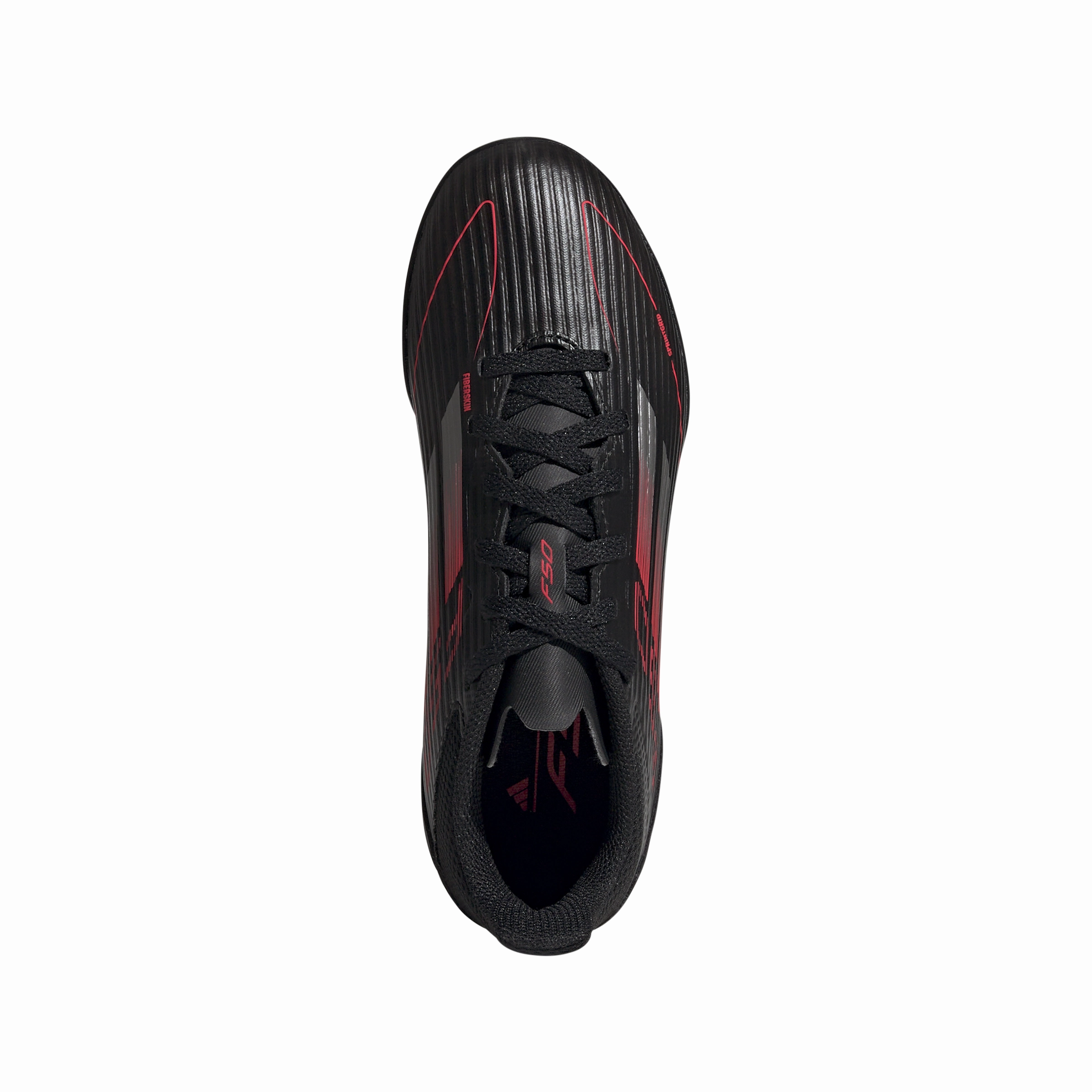 adidas F50 League TF Turf Junior - core black/iron met./lucid red ground contact