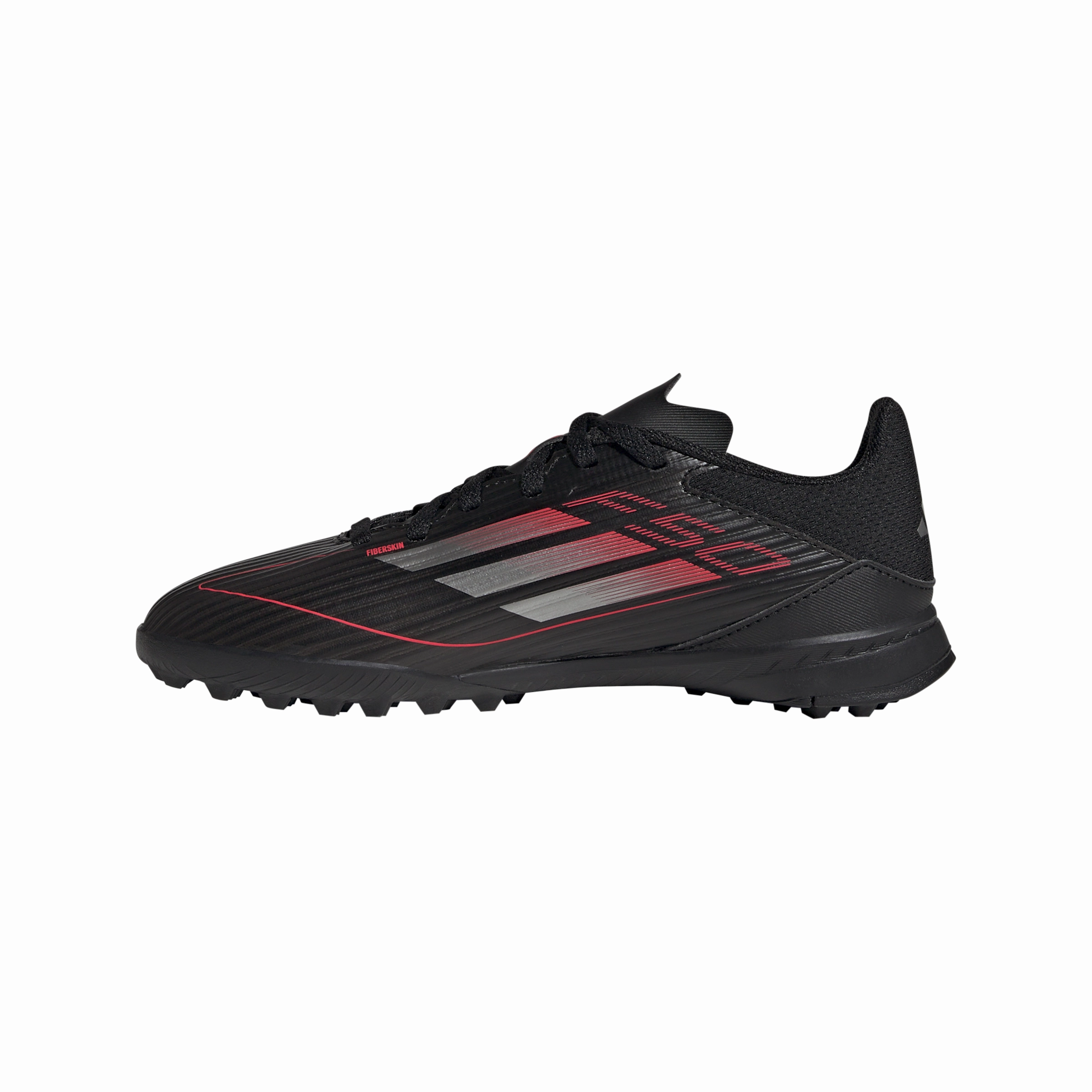 adidas F50 League TF Turf Junior - core black/iron met./lucid red Flex grooves Core Traction