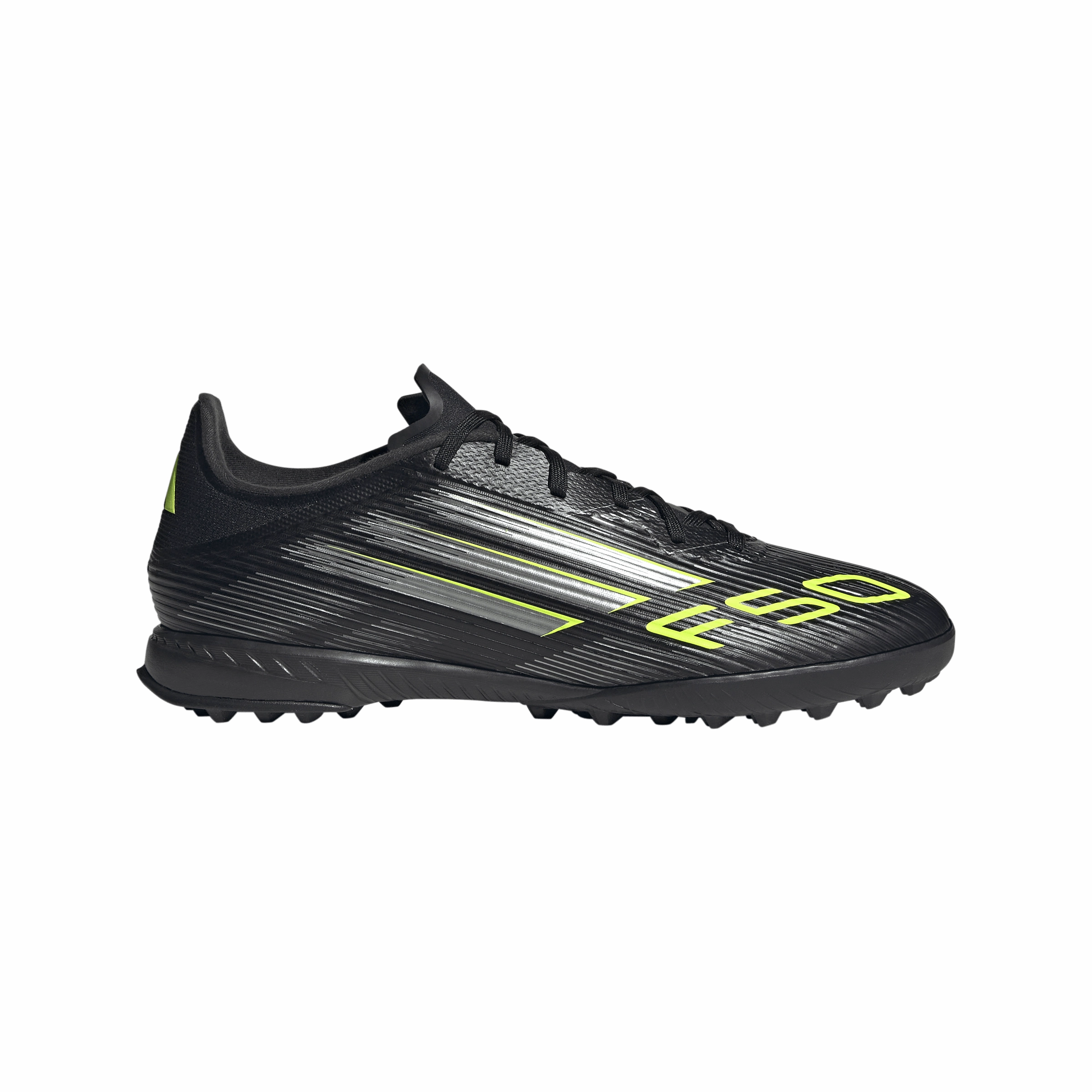adidas F50 League TF Turf Shoes - Core Black/Carbon/Lucid Lemon Game Venue