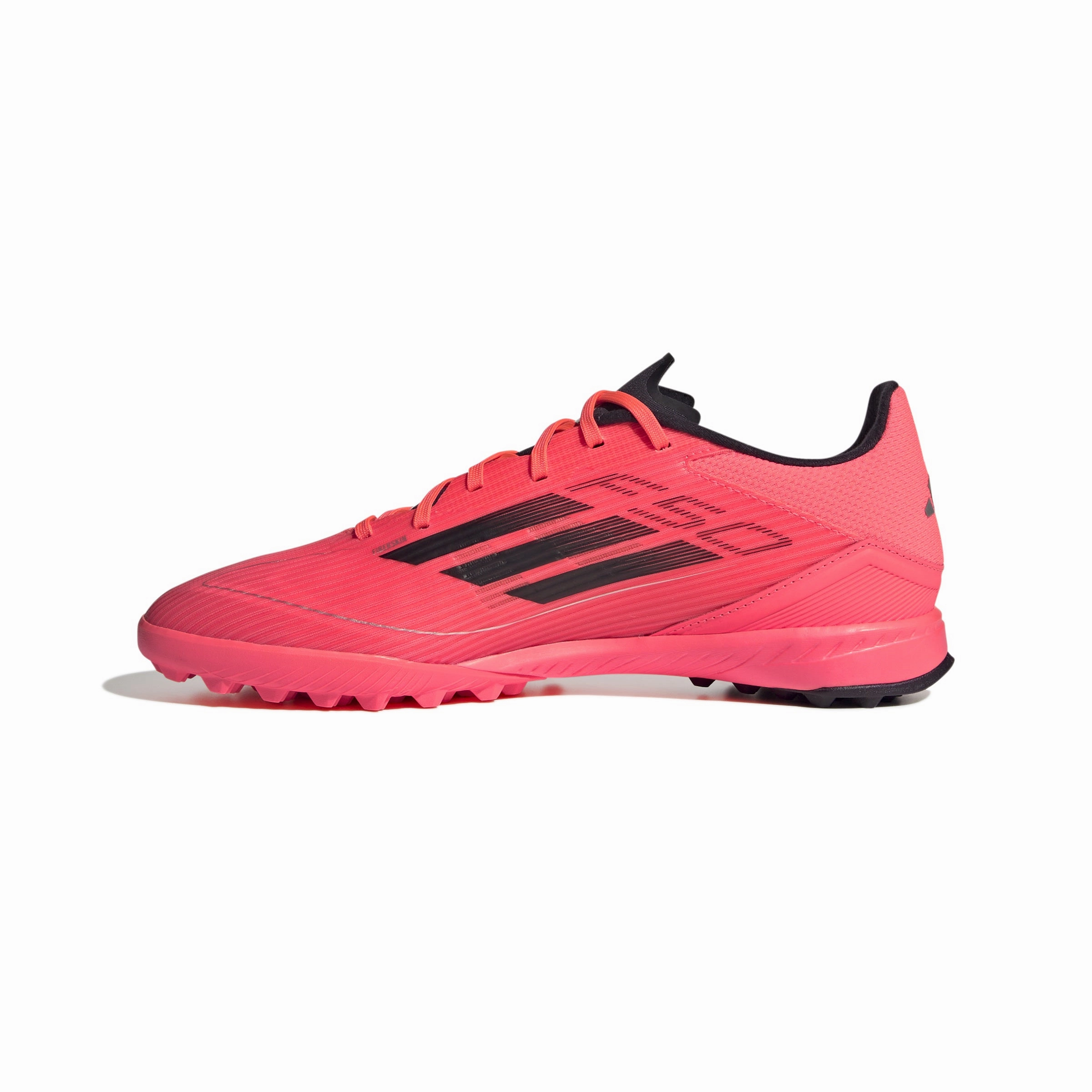 adidas F50 League TF Turf Soccer Shoes - Turbo/ Aurbla/ Platinm grass fields Lightweight Fit