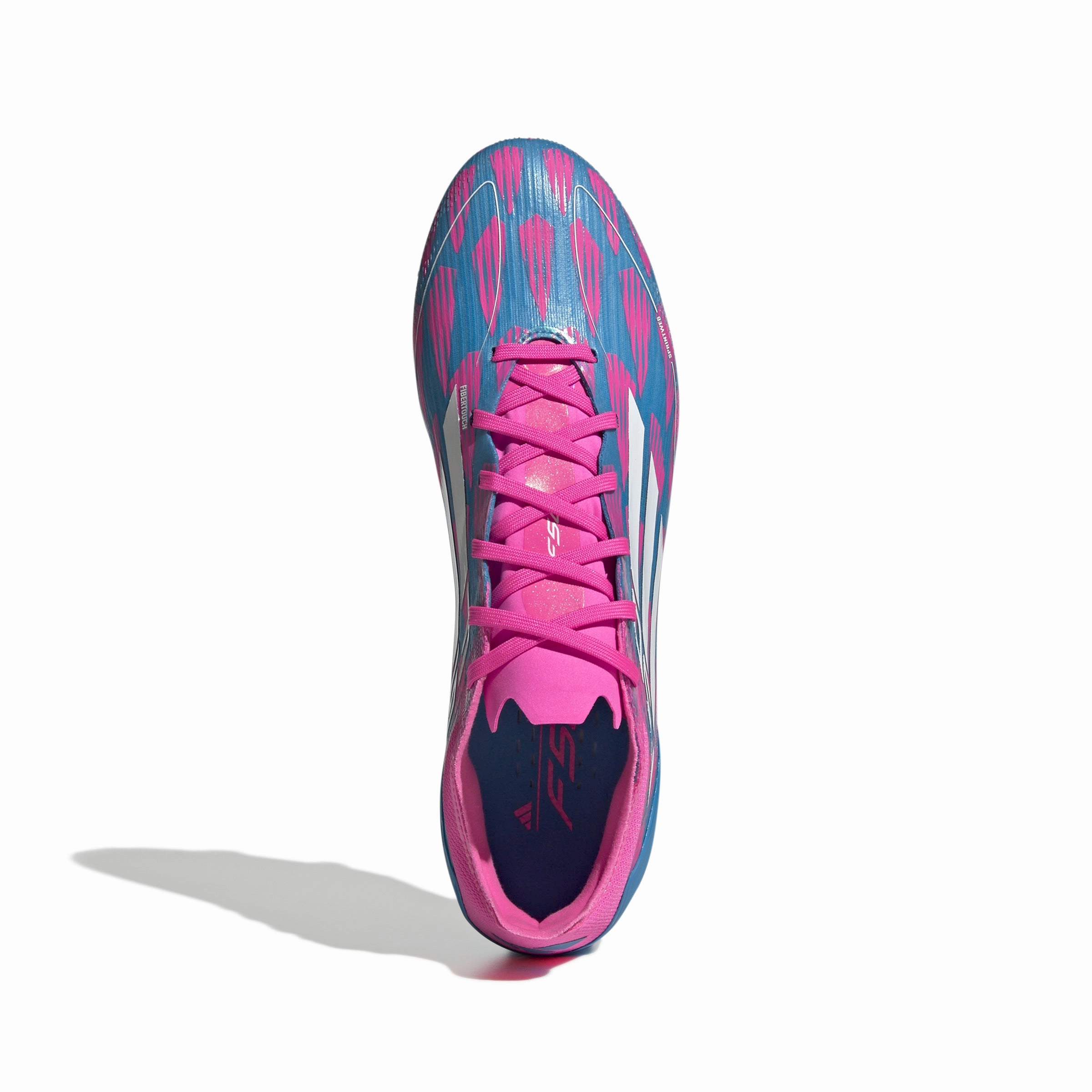 Back support Strength training adidas F50 Pro FG Firm Ground - Solar Blue/ FTWhite/ Solar Pink