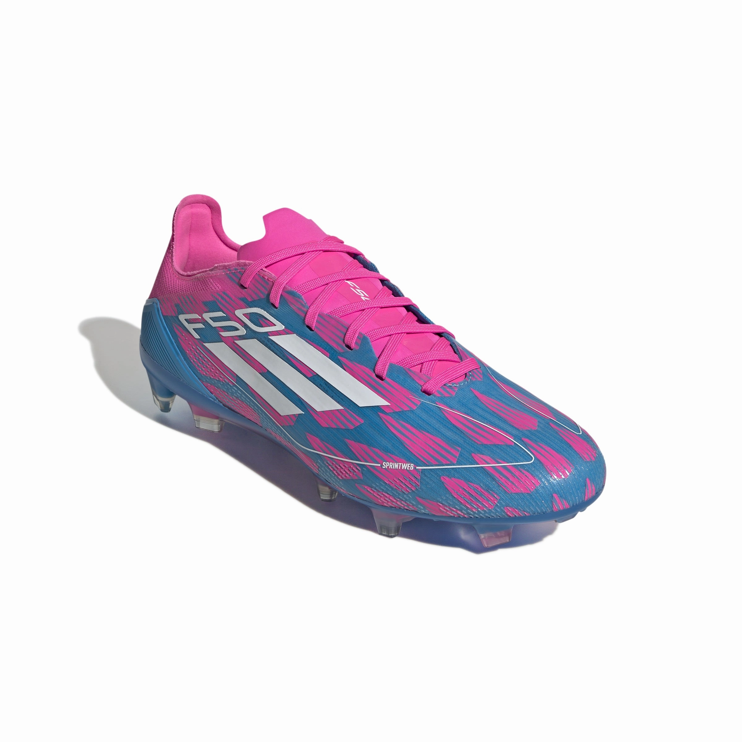 Endurance Match adidas F50 Pro FG Firm Ground - Solar Blue/ FTWhite/ Solar Pink