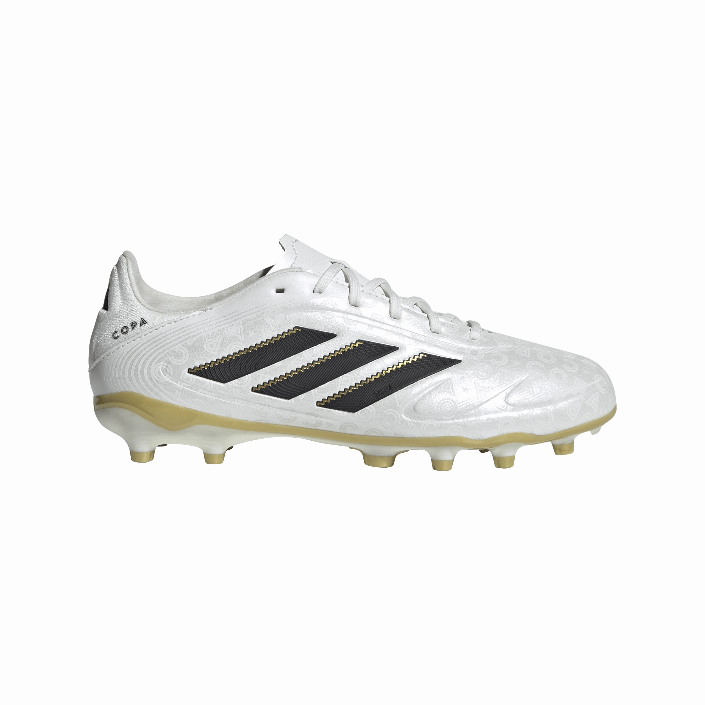 adidas Junior Copa Pure lll League FG Firm Ground Cleats - Ftwr White/Core Black/Gold Met fun runs