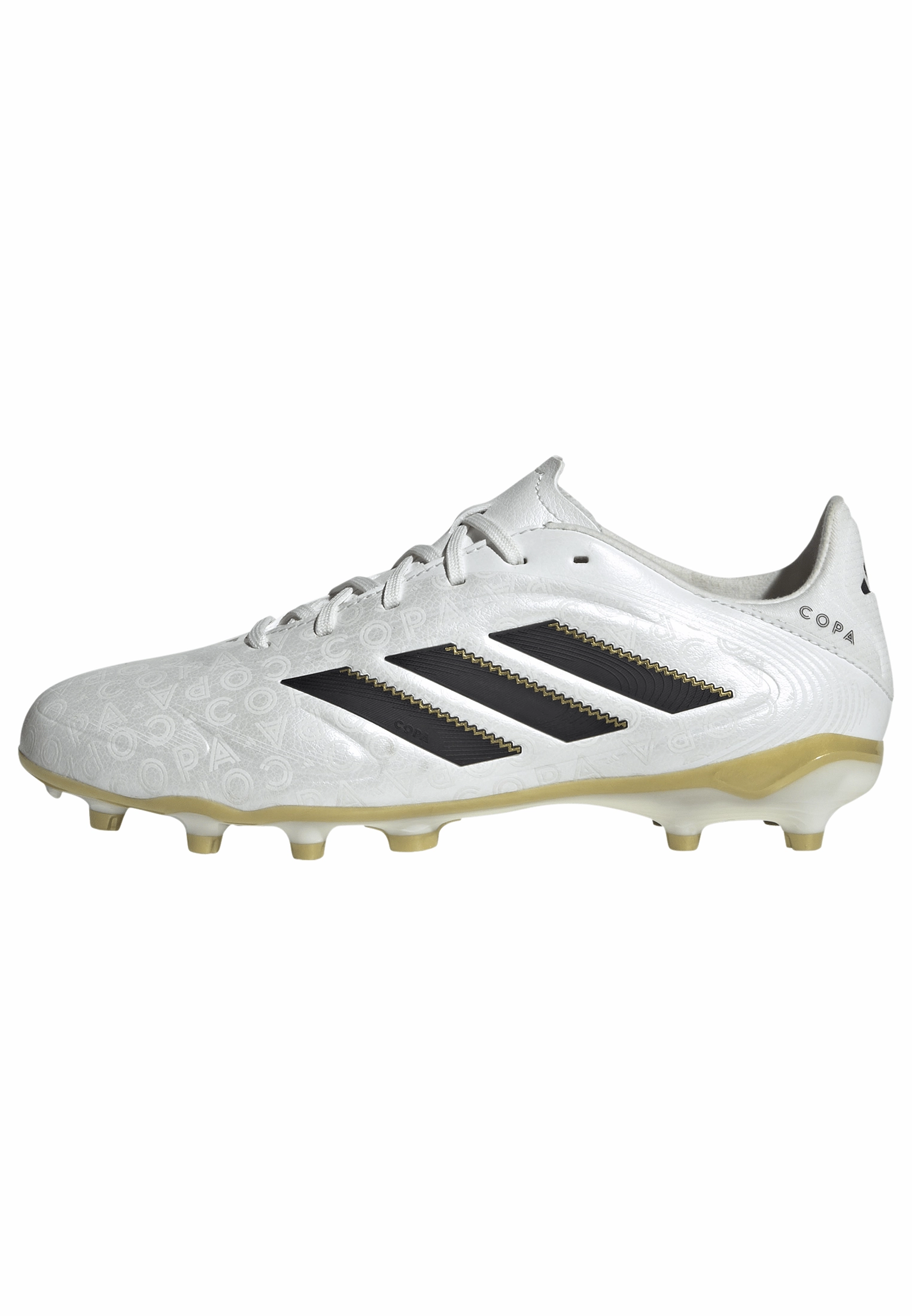 adidas Junior Copa Pure lll League FG Firm Ground Cleats - Ftwr White/Core Black/Gold Met Unisex Design