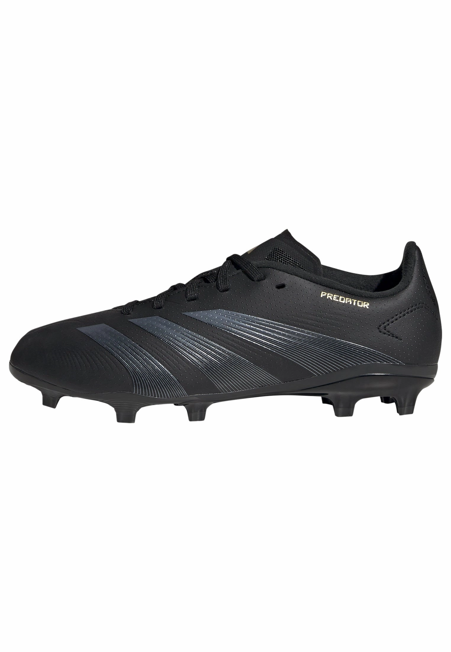 Flex Pattern adidas Junior Predator League FG Firm Ground - CBlack/Carbon/Gold