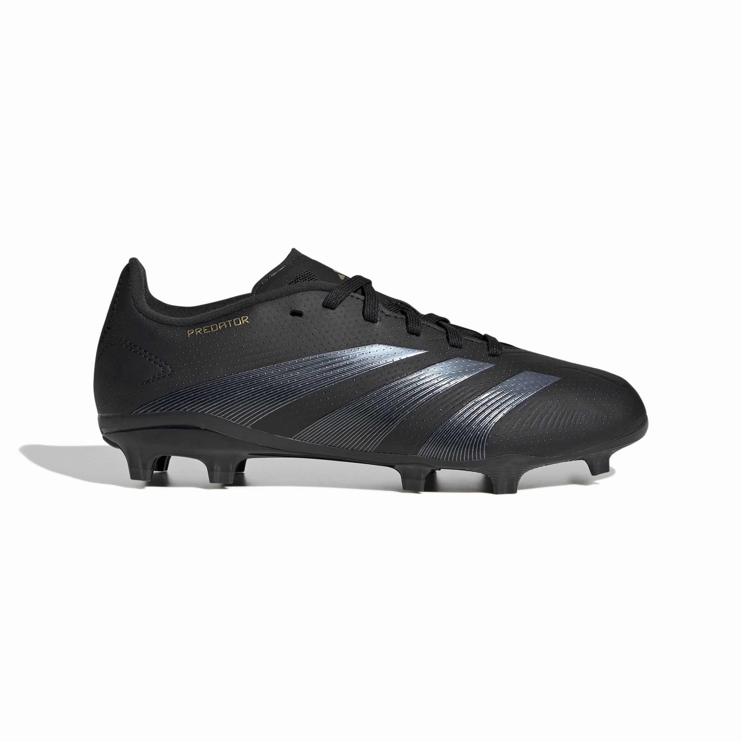 adidas Junior Predator League FG Firm Ground - CBlack/Carbon/Gold Dynamic Play Secure fit