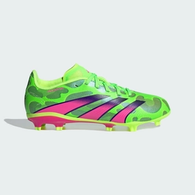 Ankle Cushion adidas Junior Predator League Low FG Firm Ground - Solar green/ Shock Pink/ Lucid Lemon