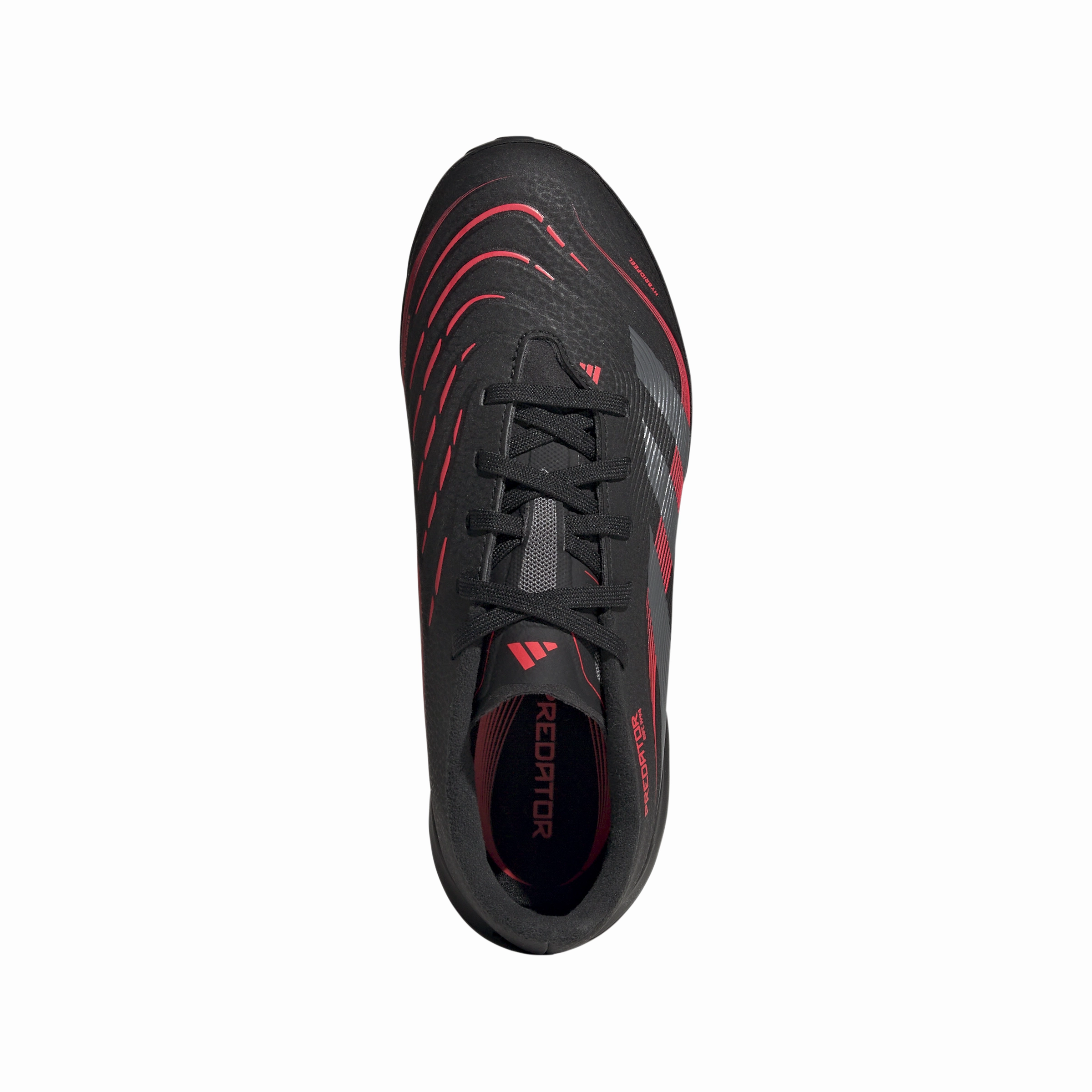 adidas Junior Predator League TF Turf - core black/grey four/lucid red Cut Inside Contoured Footbed