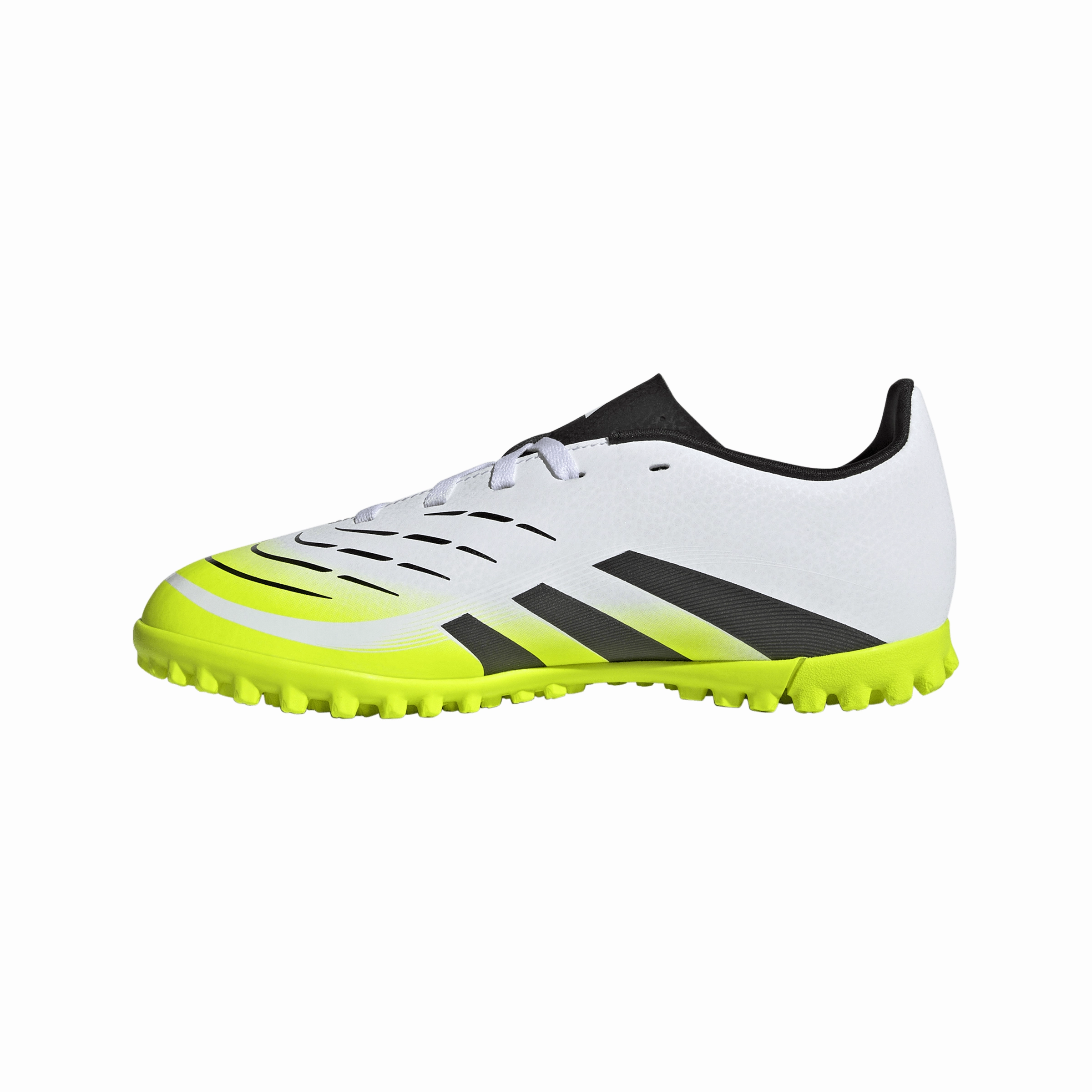 adidas Predator Club TF Turf Junior- Ftwr White/ Core Black/Lucid Lemon sports accessories Lateral Balance