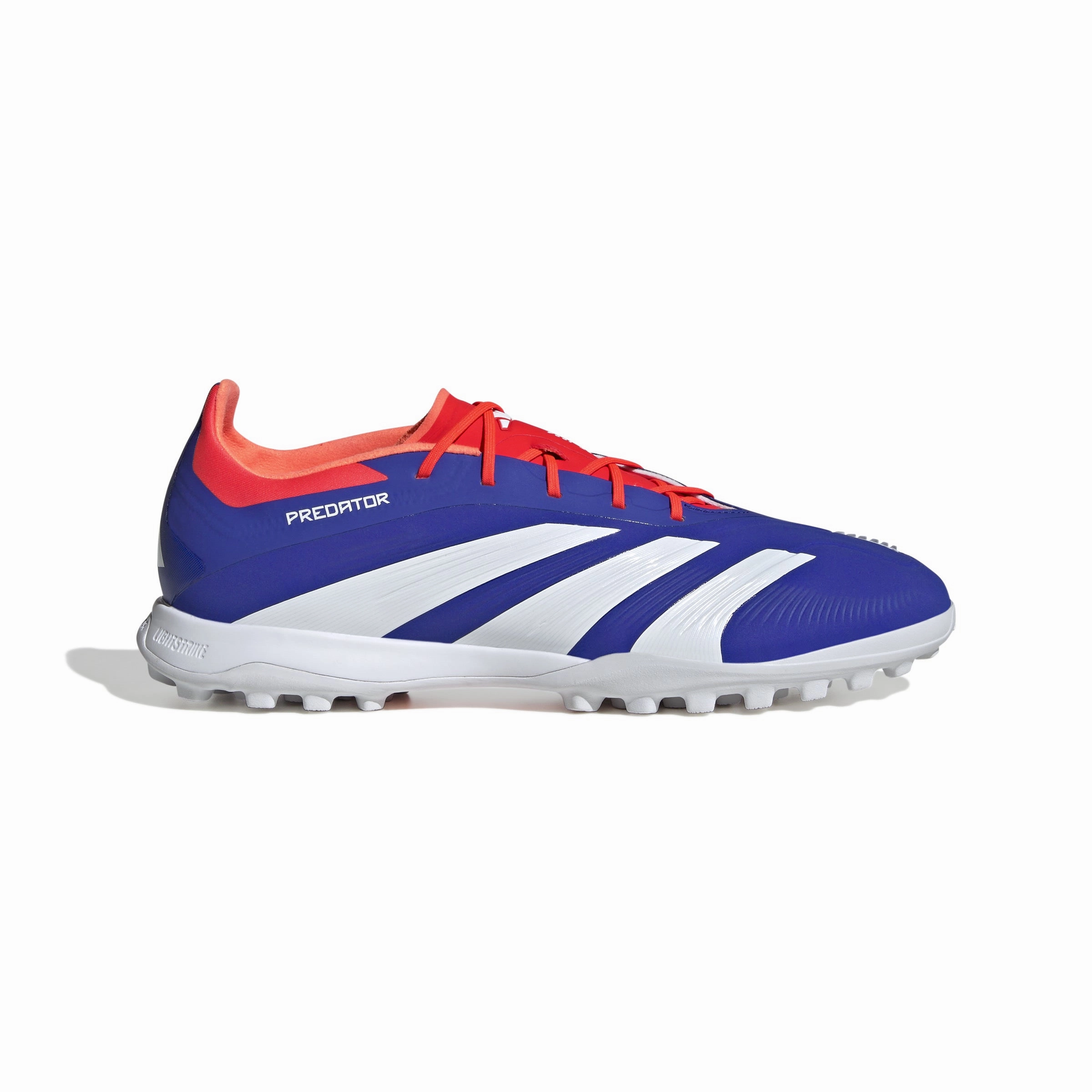 Moisture control adidas Predator Elite TF Turf Soccer Cleat - LucBlu/ FtwWhite/ Solar Red