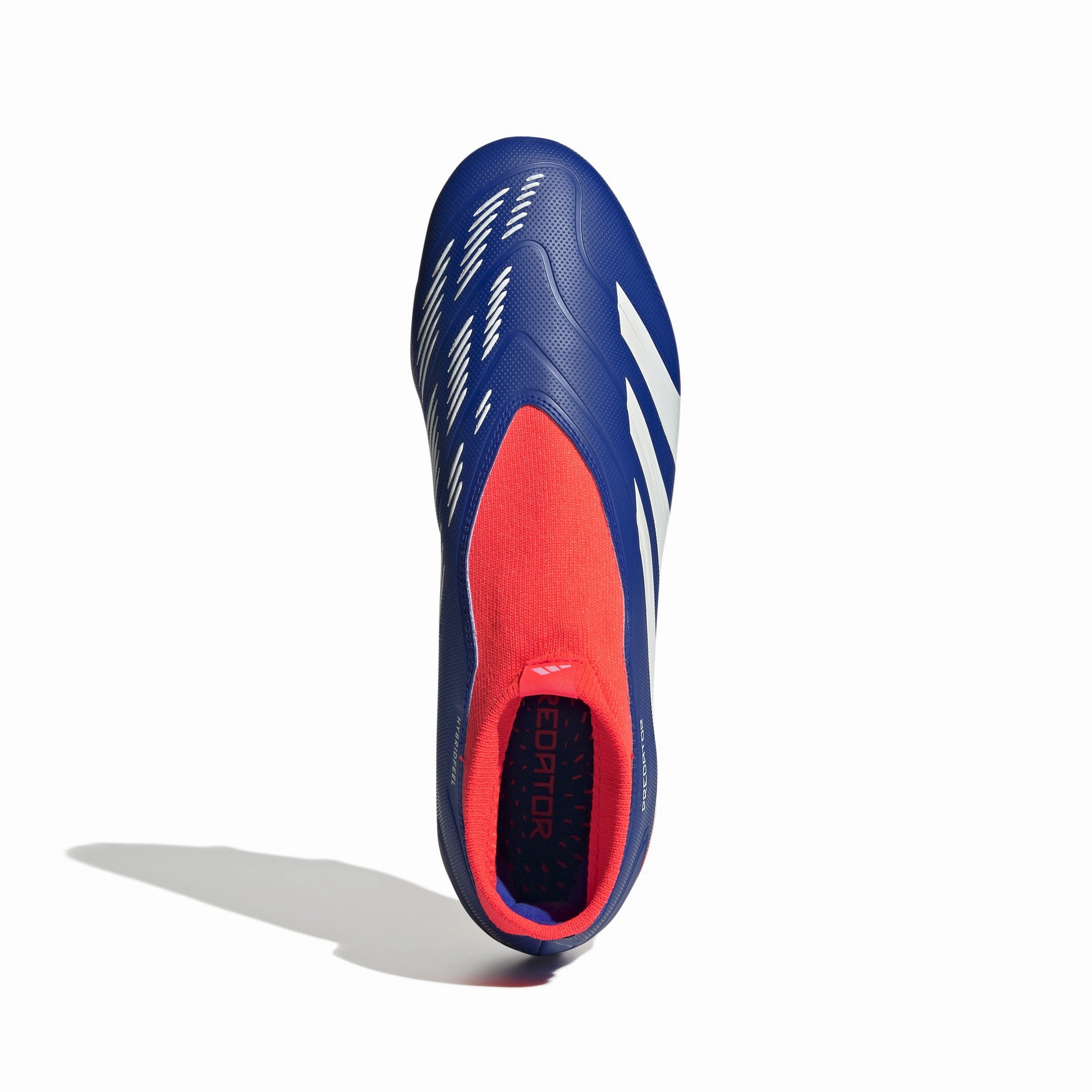 Cleat Bottom adidas Predator League LL FG Firm Ground Soccer Cleat - LucBlu/ FtwWhite/ Solar Red