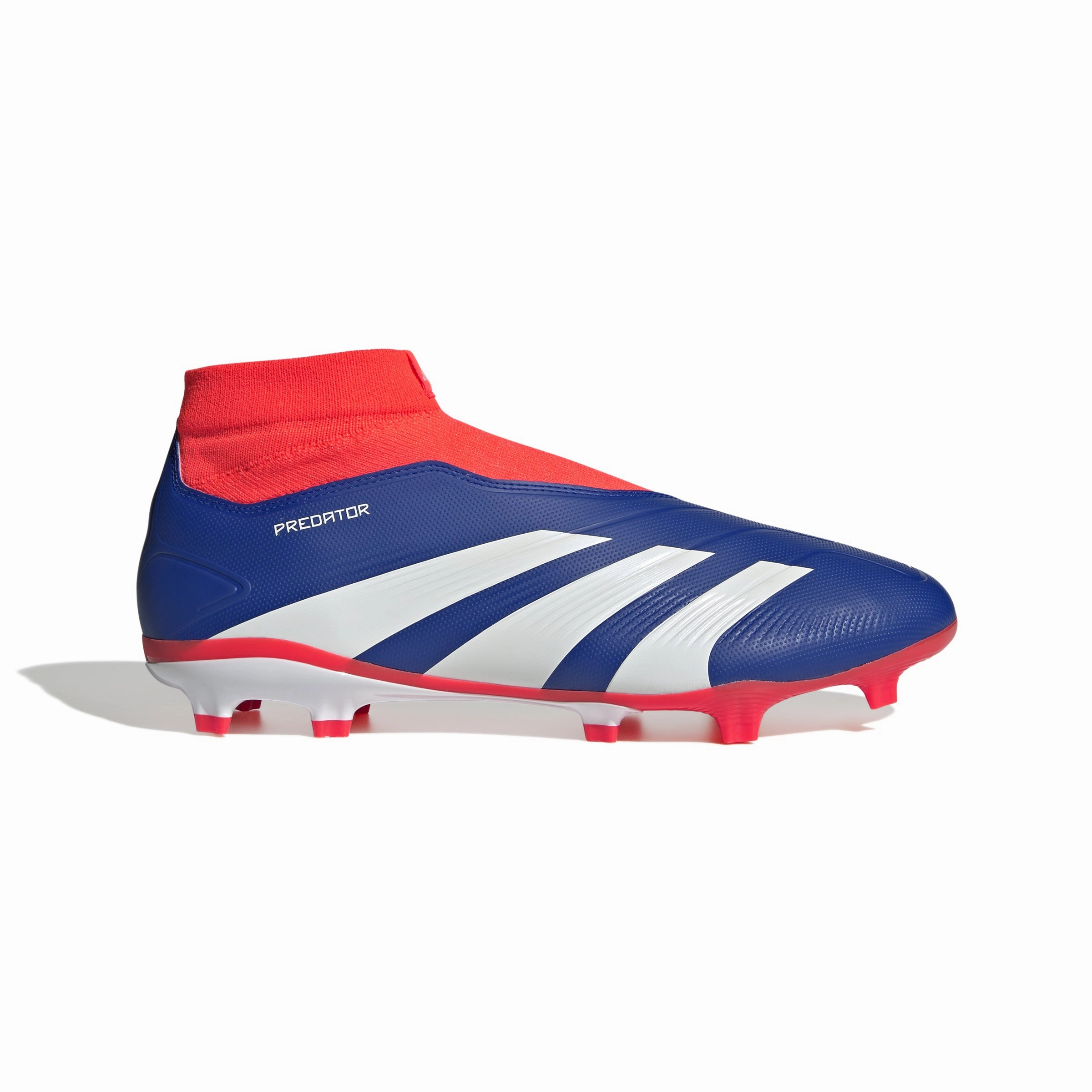 Ventilated Fit adidas Predator League LL FG Firm Ground Soccer Cleat - LucBlu/ FtwWhite/ Solar Red