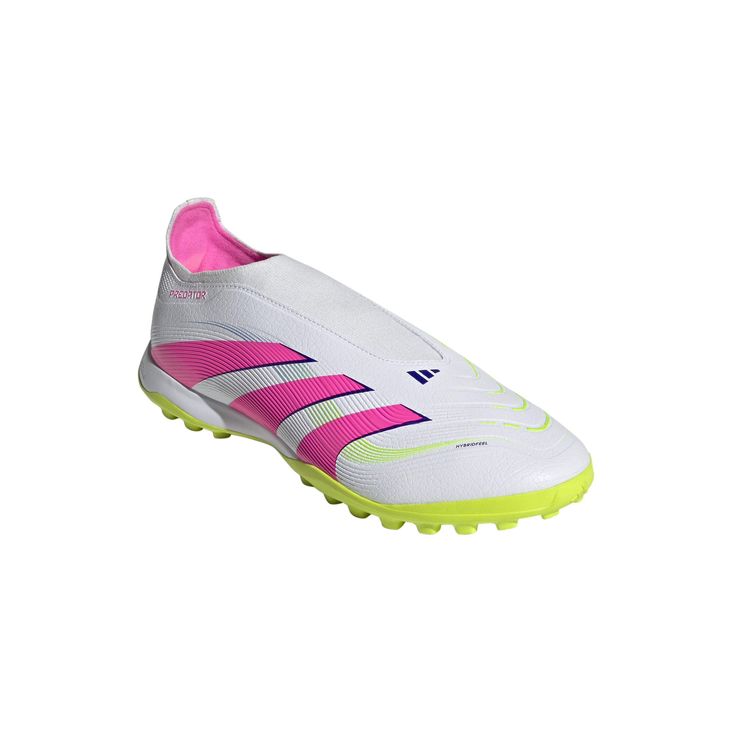 adidas Predator League LL TF Turf Soccer Shoes - FTWhite/ LucPink/ Luclem Cushioned Midsole