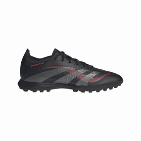 adidas Predator League TF Turf Soccer Shoes - core black/grey four/lucid red Sharp Step